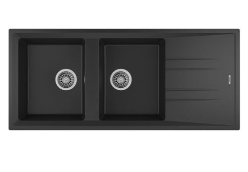 Chậu rửa bát Teka Stone 80 B-TG 2B 1D Black