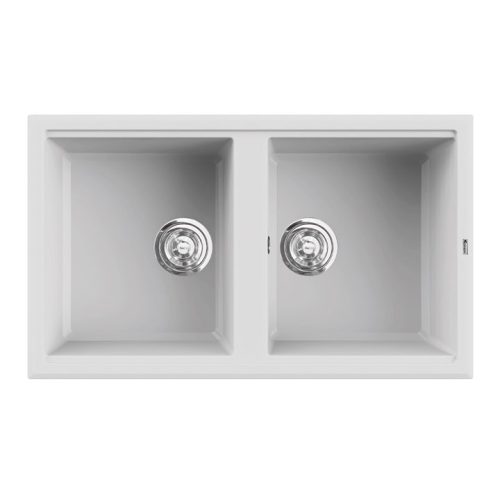 Chậu rửa bát Konox Granite Phoenix 860 White Silver