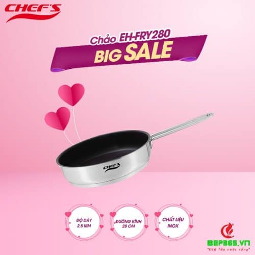 Chảo từ 3 lớp Chefs EH-FRY280