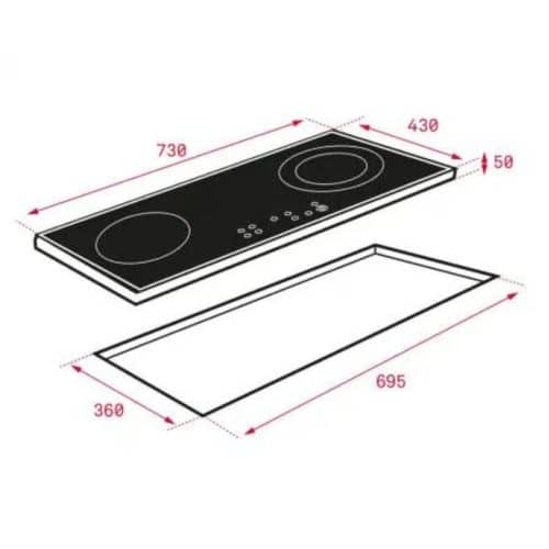 Kích thước của Bếp Điện Từ Teka IZ 7200 HL