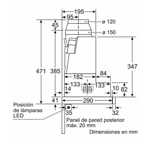 thông số kỹ thuật của Máy hút mùi Bosch DFS067K51 Serie 8