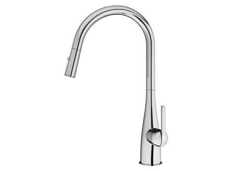 Vòi rửa bát Konox rút dây Curva Chrome