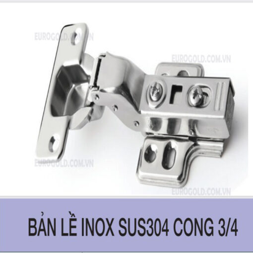 Bản lề inox SUS304 cong 3/4 Eurogold WP03