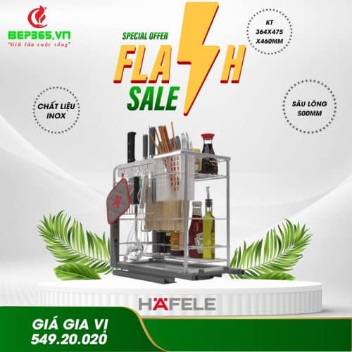 Bộ đựng dao thớt chai lọ Sonata 400mm Hafele 549.20.020