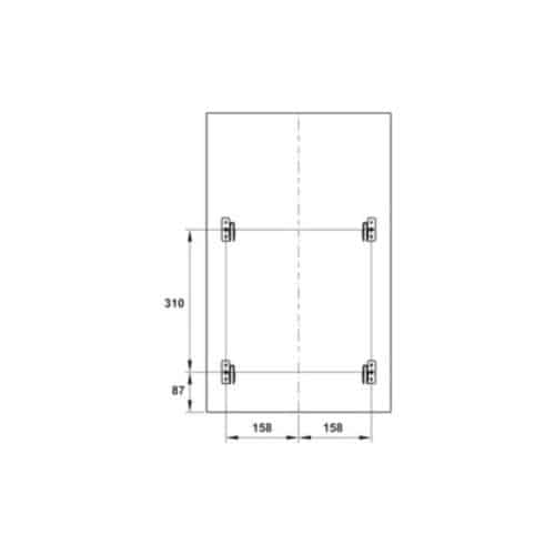 Thùng rác gắn cánh Cucina Viola 503.48.504