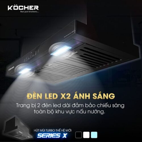 Đèn máy hút mùi Kocher Turbo X-350D