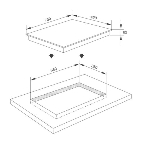 kich thuoc bep tu malloca 2 vung nau mh 732 in lap am