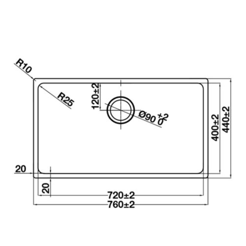 Kich thuoc Chau rua chen bat Inox Hafele HS24 SSN1S 760 567 24 407