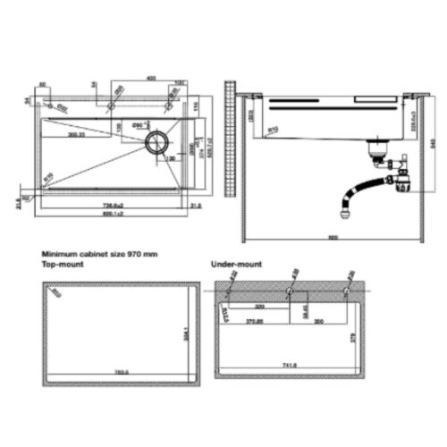 kich thuoc chau rua bat hafele wf r10 hs25 ssn1s 8052 567.24.488 titan