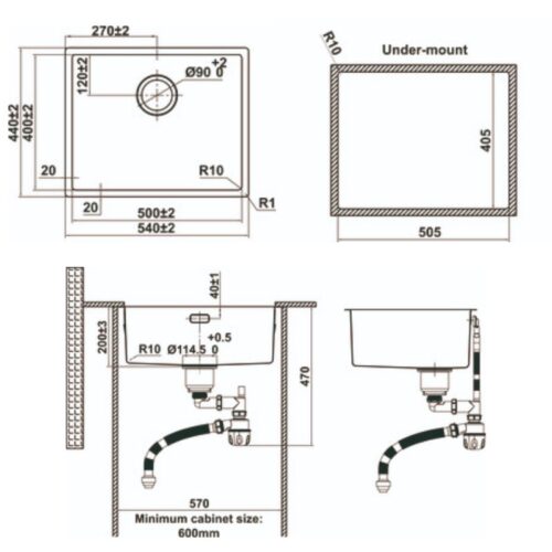 kich thuoc chau rua bat inox 1 ho hafele 567.24.457