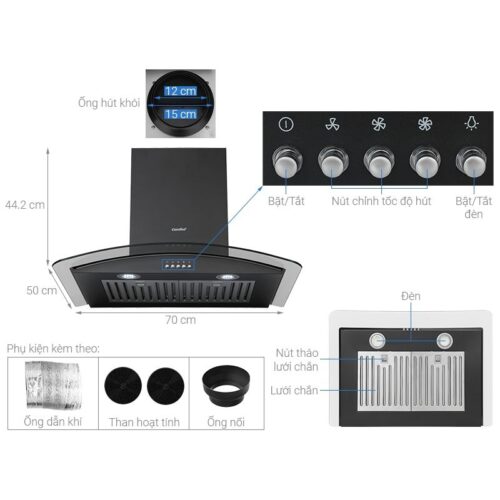 kich thuoc may hut mui comfee ch 70cv71b