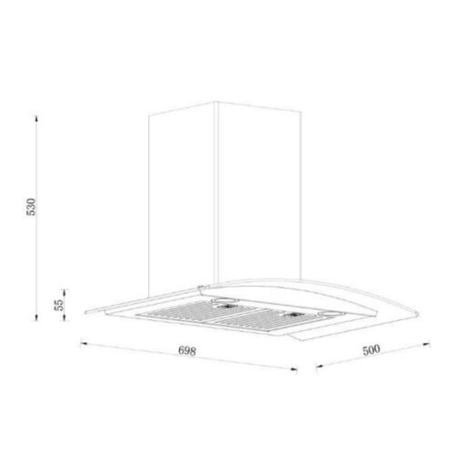 kich thuoc may hut mui kinh cong ap tuong grandx gx h70c55b